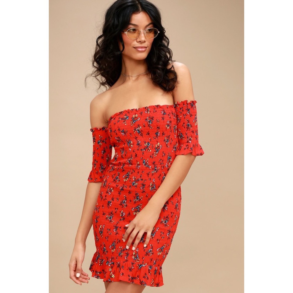 Lulu’s Off Shoulder Bodycon Dress